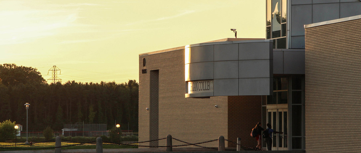Entrance of Benton Harbor Campus main building.