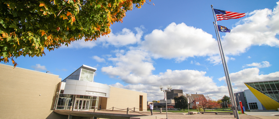 Front of Academic building in Benton Harbor