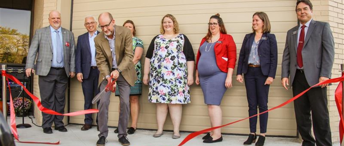 Grand Upton Hall ribbon cutting