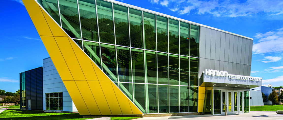 Front entrance of Hanson Technology Center