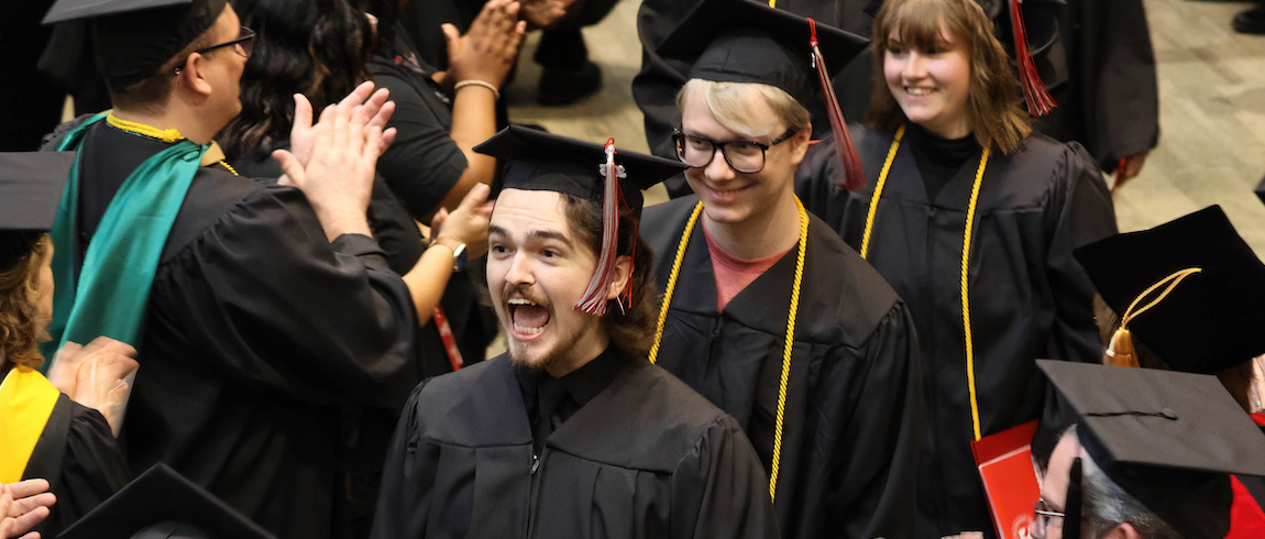 Students at 76th Commencement