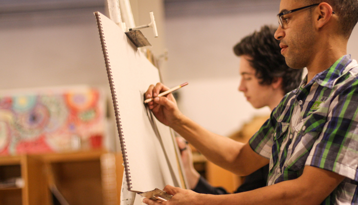 Students in an Art Class