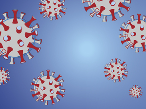 Illustration of coronavirus.