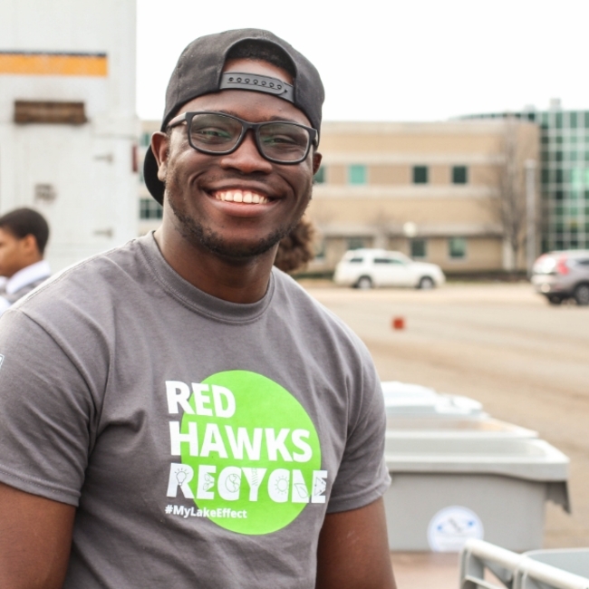 Community engagement that positively impacts the environment. Red Hawks Recycle!